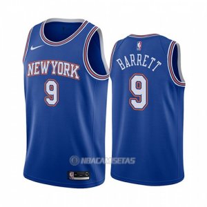 Camiseta New York Knicks Rj Barrett #9 Statement 2019-20 Azul