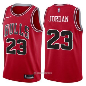 Camiseta Autentico Chicago Bulls Jordan #23 2017-18 Rojo