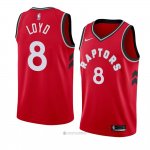 Camiseta Toronto Raptors Jordan Loyd #8 Icon 2018 Rojo