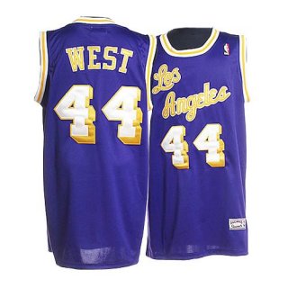 Camiseta Los Angeles Lakers West #44 Purpura