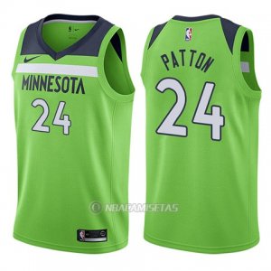 Camiseta Minnesota Timberwolves Justin Patton #24 Statement 2017-18 Verde