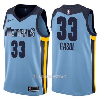 Camiseta Memphis Grizzlies Statement Marc Gasol #33 2017-18 Azul