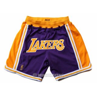Pantalone Los Angeles Lakers Bape Mitchell & Ness 1996-1997 Violeta