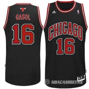 Camiseta Chicago Bulls Gasol #16 Negro