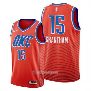 Camiseta Oklahoma City Thunder Donte Grantham #15 Statement Naranja
