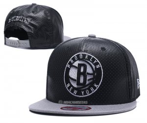 NBA Brooklyn Nets Sombrero Negro Gris Blanco
