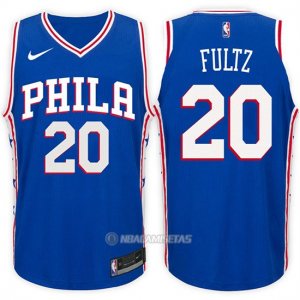 Camiseta Philadelphia 76ers Markelle Fultz #20 2017-18 Azul