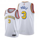Camiseta Golden State Warriors Jordan Poole #3 Classic Edition Blanco