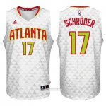 Camiseta Atlanta Hawks Schroder #17 Blanco