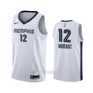 Camiseta Memphis Grizzlies Ja Morant #12 Association 2019-20 Blanco