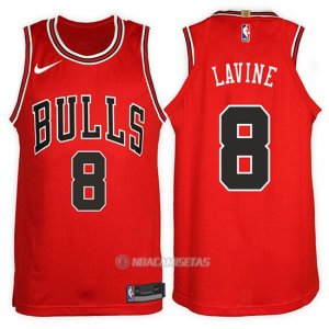 Camiseta Chicago Bulls Zach Lavine #8 2017-18 Rojo