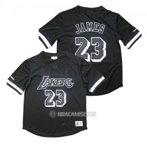 Camiseta Manga Corta Los Angeles Lakers Lebron James #23 Negro