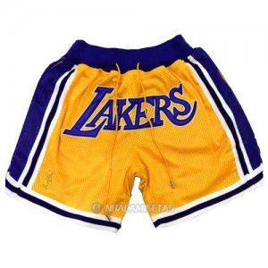 Pantalone Los Angeles Lakers Retro Amarillo