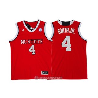 Camiseta NCAA NC State Smith JR #4 Rojo