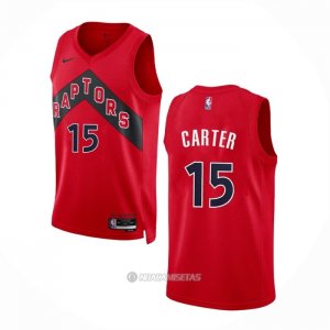 Camiseta Toronto Raptors Vince Carter #15 Icon 2022-23 Rojo
