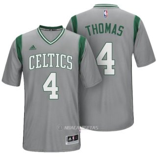 Camiseta Manga Corta Boston Celtics Thomas #4 Gris
