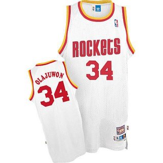Camiseta Houston Rockets Olajuwon #34 Blanco