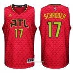 Camiseta Atlanta Hawks Schroder #17 Rojo