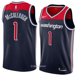 Camiseta Washington Wizards Chris McCullough #1 Statement 2018 Negro