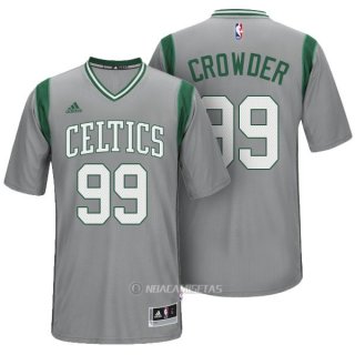Camiseta Manga Corta Boston Celtics Crowder #99 Gris