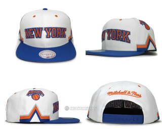 NBA New York Knicks Sombrero Blanco Azul