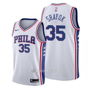Camiseta Philadelphia 76ers Marial Shayok #35 Association Blanco
