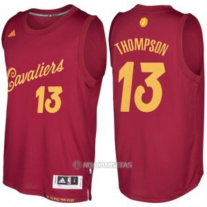 Camiseta Navidad Cleveland Cavaliers Tristan Thompson #13 Rojo