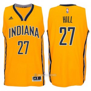 Camiseta Indiana Pacers Hill #27 Amarillo