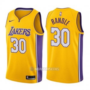 Camiseta Los Angeles Lakers Julius Randle #30 Icon 2017-18 Oro