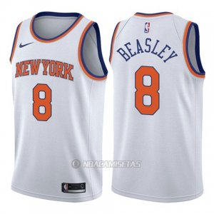 Camiseta New York Knicks Michael Beasley #8 Association 2017-18 Blanco