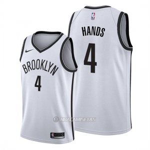 Camiseta Brooklyn Nets Jaylen Hands #4 Association 2019-20 Blanco