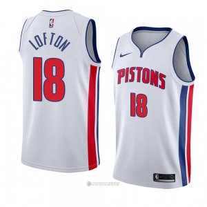 Camiseta Detroit Pistons Zach Lofton #18 Association 2018 Blanco