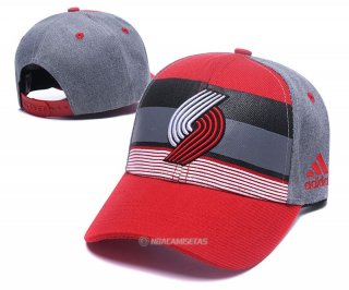 NBA Portland Trail Blazers Sombrero Gris Negro Rojo