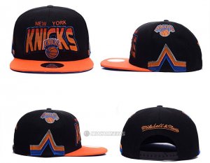 NBA New York Knicks Sombrero Negro Naranja