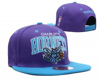 NBA Charlotte Hornets Sombrero Purpura Azul 2016