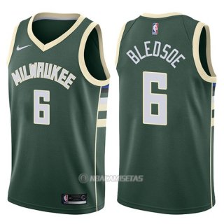 Camiseta Milwaukee Bucks Eric Bledsoe Icon #6 2017-18 Verde