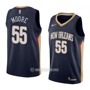 Camiseta New Orleans Pelicans E'twaun Moore #55 Icon 2018 Azul