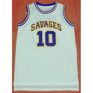 Camiseta NCAA Rodman Savages #10 Blanco
