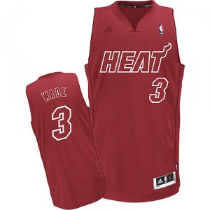 Camiseta Wade Miami Heat #3 Rojo