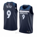 Camiseta Minnesota Timberwolves Luol Deng #9 Icon 2018 Azul