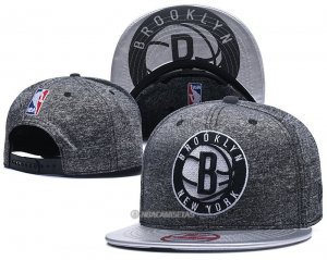 NBA Brooklyn Nets Sombrero Oscuro Gris Negro