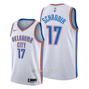 Camiseta Oklahoma City Thunder Dennis Schroder #17 Association Blanco