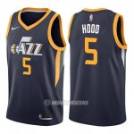 Camiseta Utah Jazz Rodney Hood #5 Icon 2017-18 Azul
