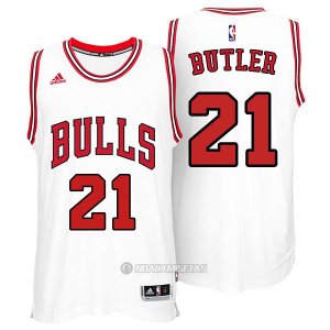 Camiseta Chicago Bulls Butler #21 Blanco