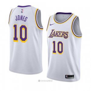 Camiseta Los Angeles Lakers Jemerrio Jones #10 Association 2018-19 Blanco