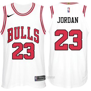Camiseta Autentico Chicago Bulls Jordan #23 2017-18 Blanco