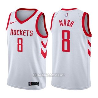 Camiseta Houston Rockets Le'bryan Nash #8 Association 2017-18 Blanco