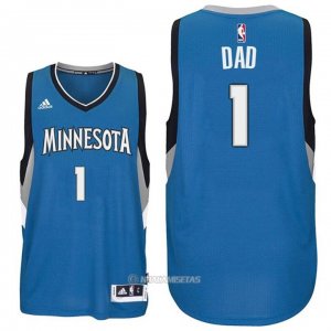 Camiseta Dia del Padre Minnesota Timberwolves Dad #1 Azul