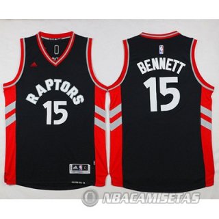 Camiseta Toronto Raptors Bennett #15 Negro