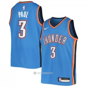 Camiseta Nino Oklahoma City Thunder Chris Paul #3 Icon Azul